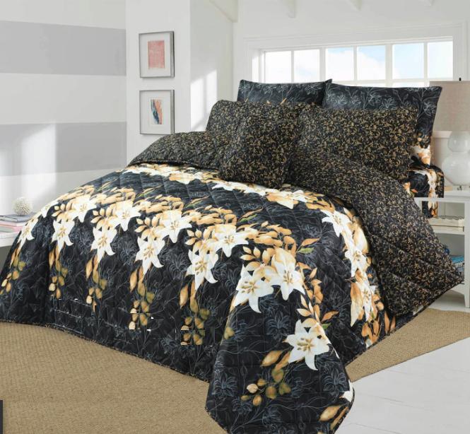 7 Pcs Comforter Set King Size Design KCC 009