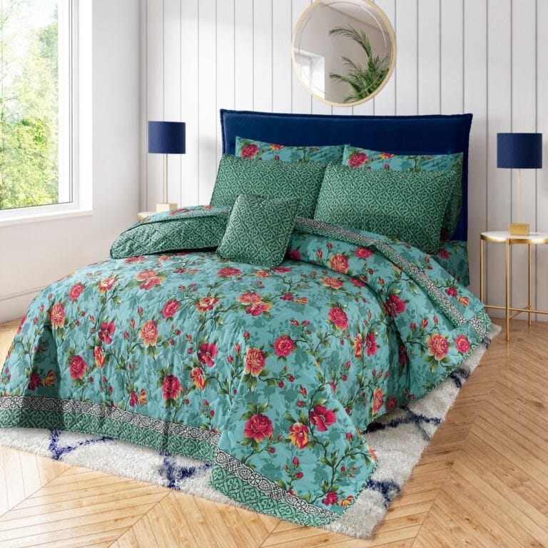 7 Pcs Comforter Set King Size Design KCC 062