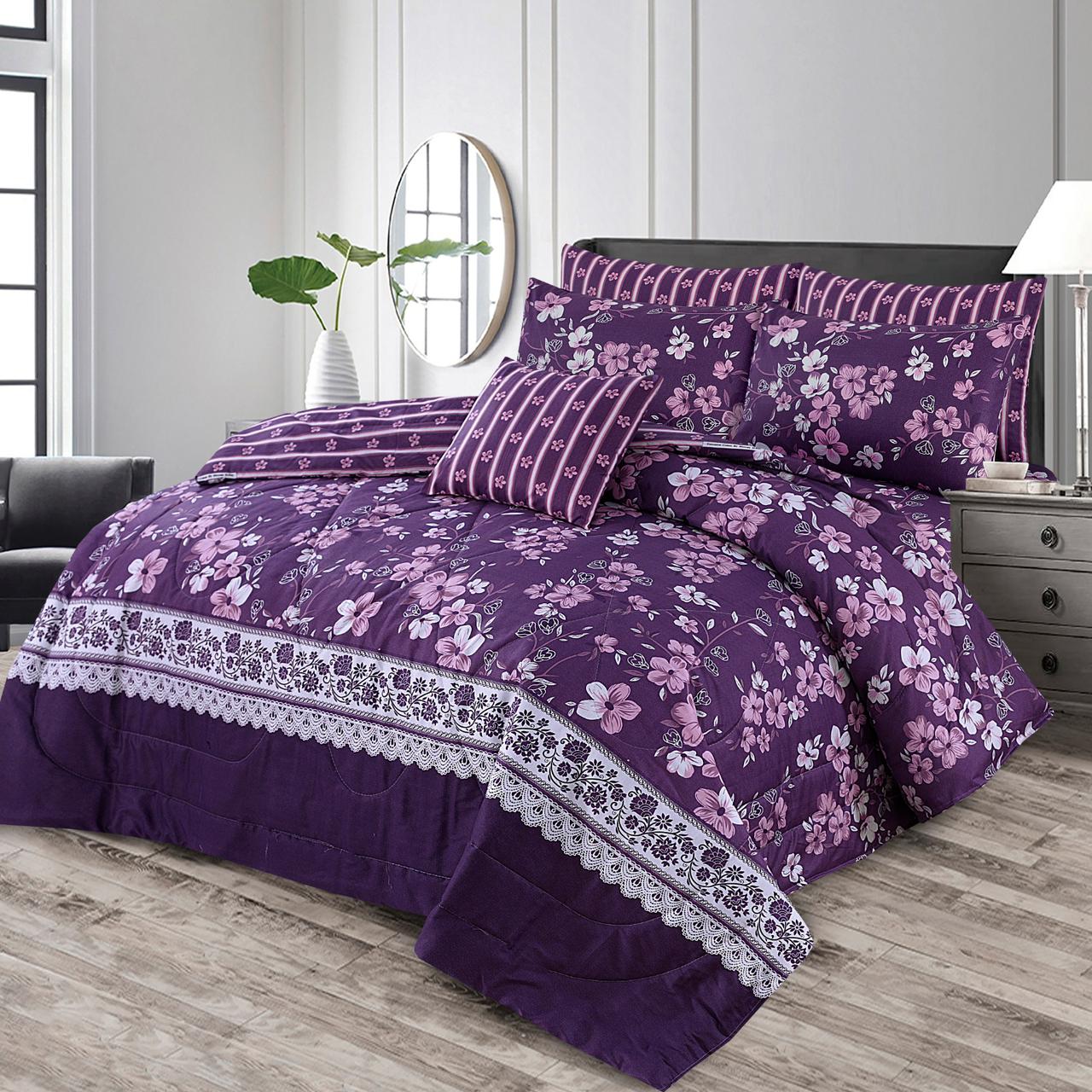 7 Pcs Comforter Set King Size Design KCC 053