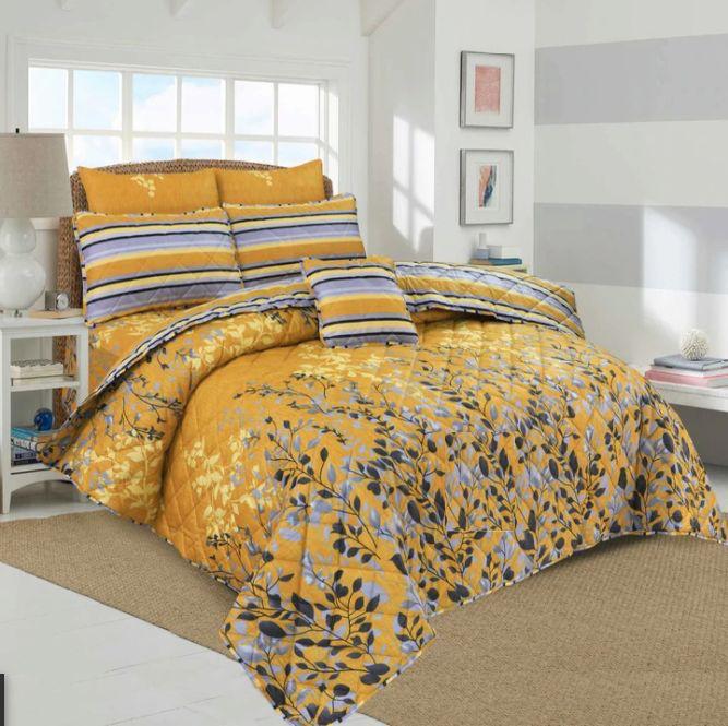 7 Pcs Comforter Set King Size Design KCC 052