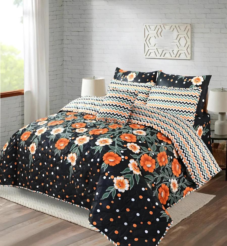 7 Pcs Comforter Set King Size Design KCC 026