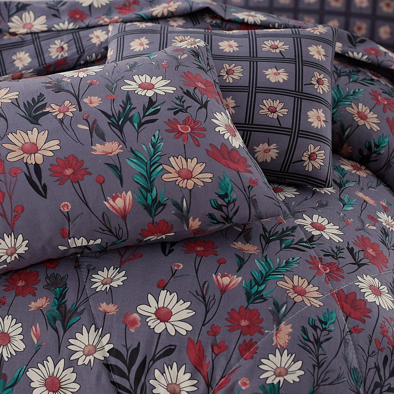 7 Pcs Comforter Set King Size Design KCC 051