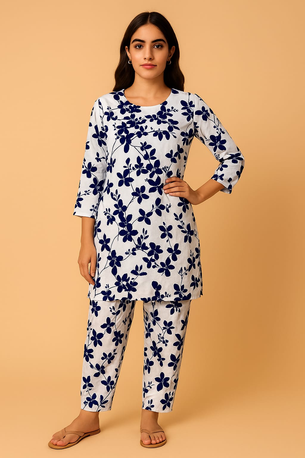 2 Pcs Unstitched Digital Print Suit AKS-066