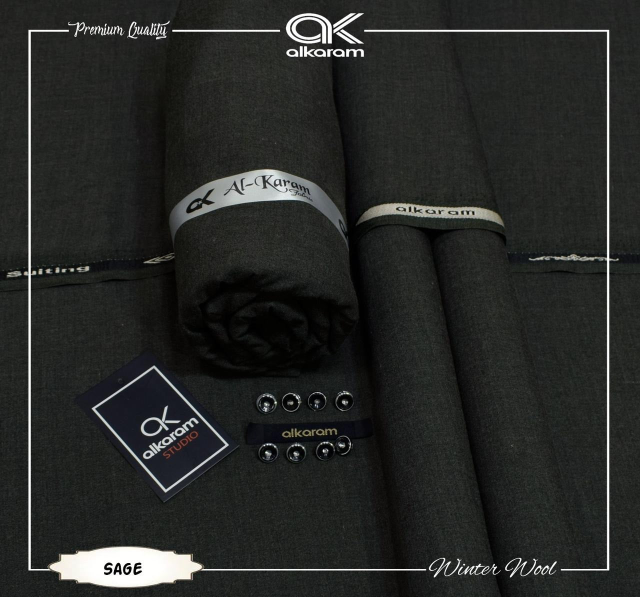 Alkaram Winter Unstitch Premium – Soft Pashmina Wool Fabric AKW 505