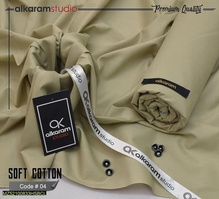 Alkaram  Unstitch Premium – Soft cotton Pashmina Fabric AKW 540