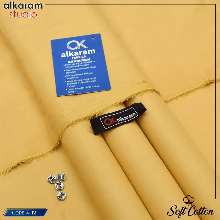 Alkaram  Unstitch Premium – Soft cotton Pashmina Fabric AKW 535