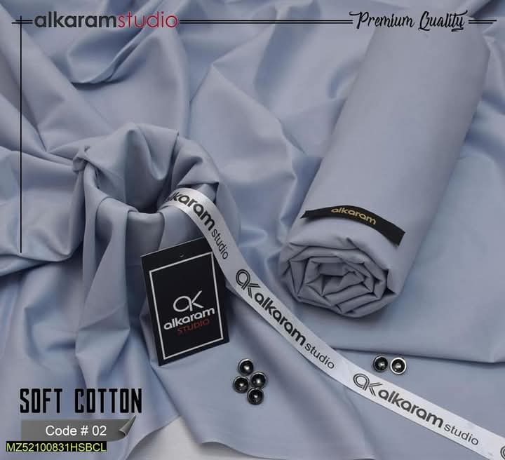 Alkaram  Unstitch Premium – Soft cotton Pashmina Fabric AKW 530