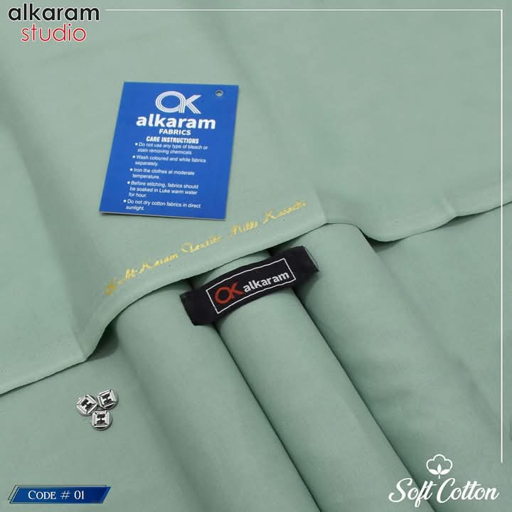 Alkaram  Unstitch Premium – Soft cotton Pashmina Fabric AKW 531