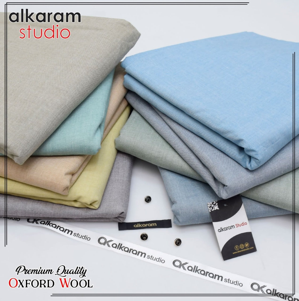 Alkaram Winter Unstitch Premium – Soft Pashmina Wool Fabric AKW 561