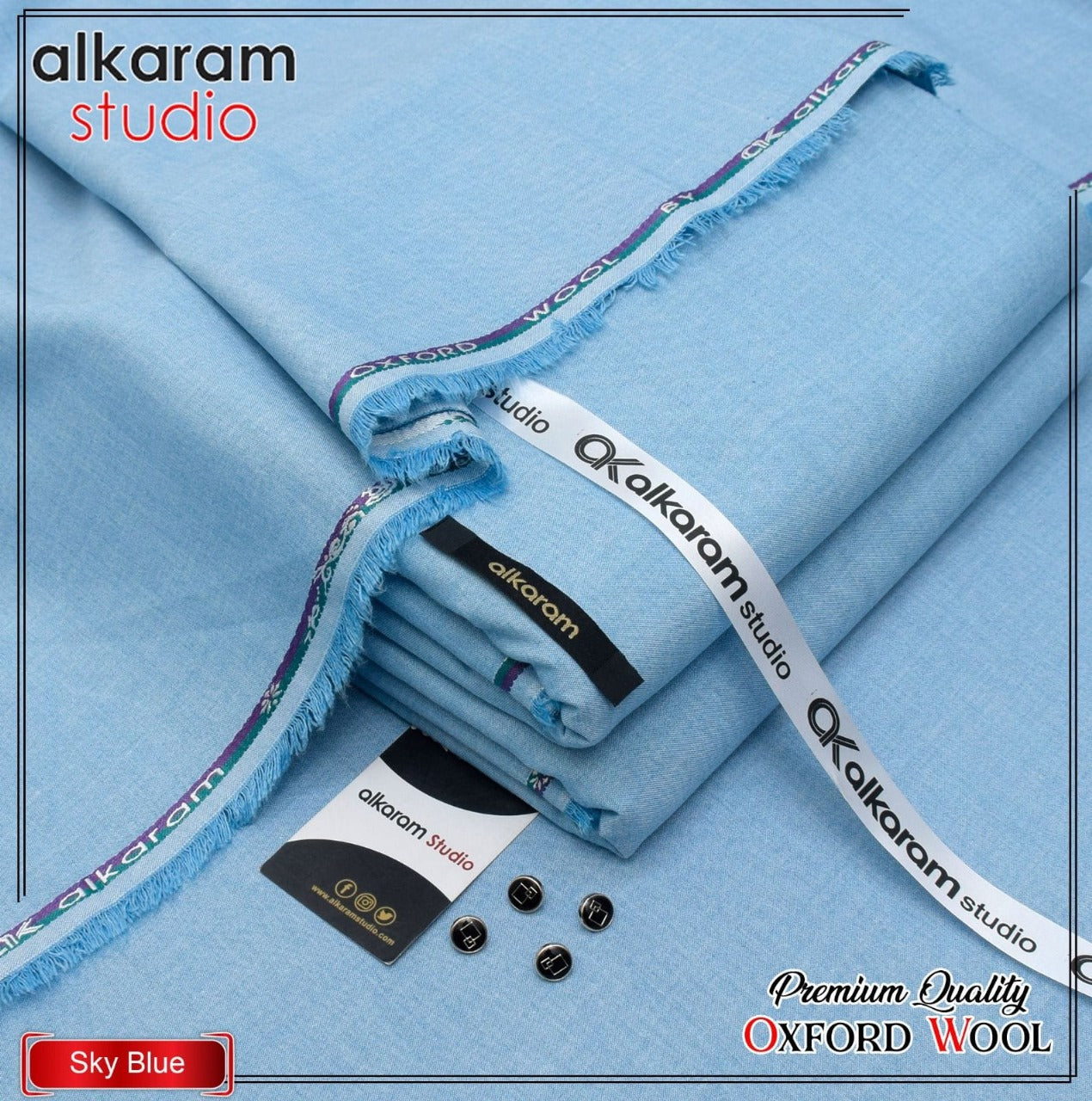 Alkaram Winter Unstitch Premium – Soft Pashmina Wool Fabric AKW 559