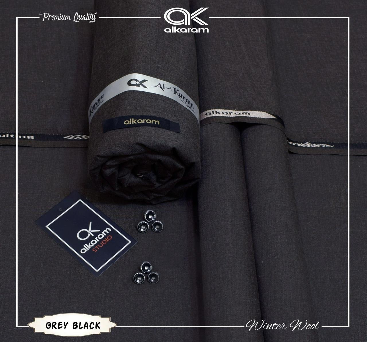 Alkaram Winter Unstitch Premium – Soft Pashmina Wool Fabric AKW 577