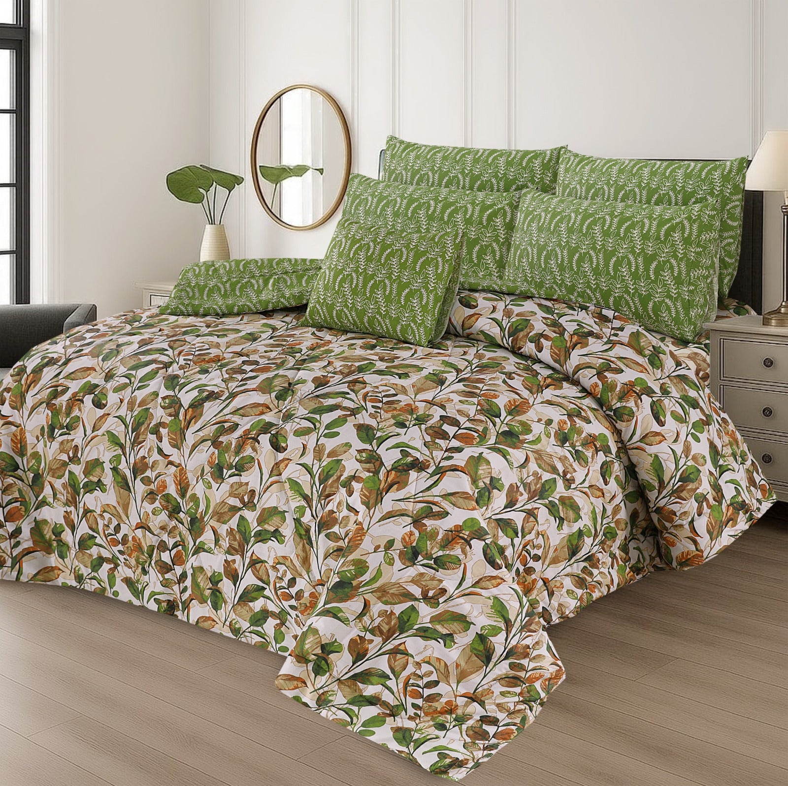 7 Pcs Comforter Set King Size Design KCC 017