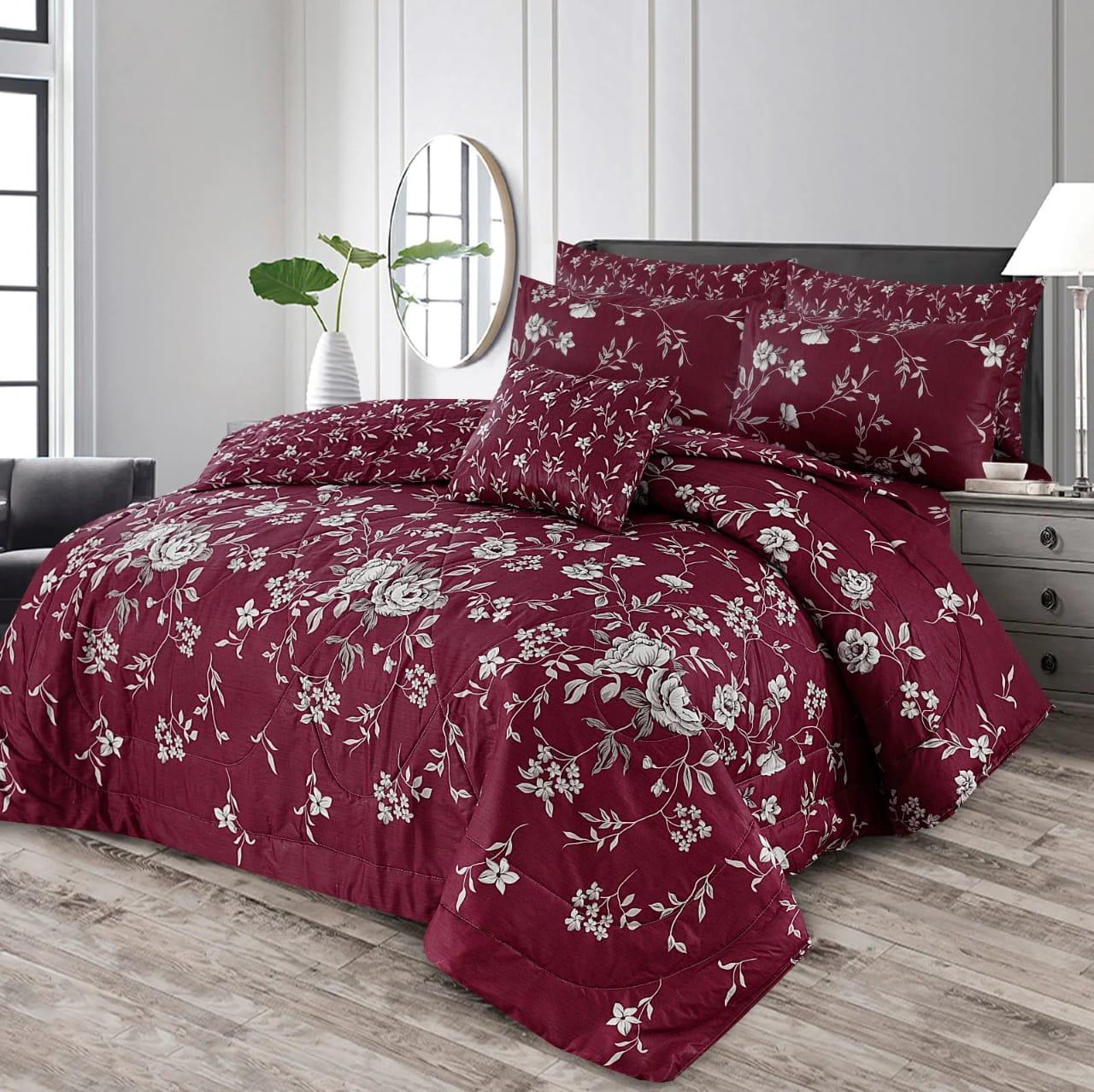 7 Pcs Comforter Set King Size Design KCC 025
