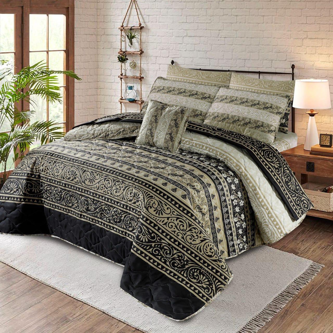 7 Pcs Comforter Set King Size Design KCC 037