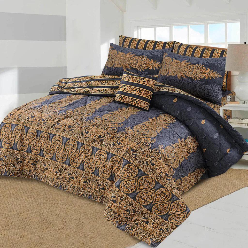 7 Pcs Comforter Set King Size Design KCC 036