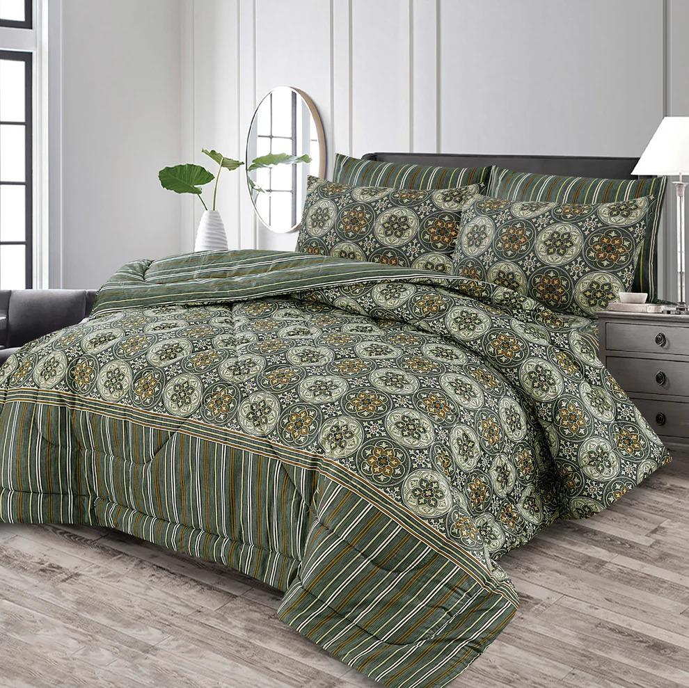 7 Pcs Comforter Set King Size Design KCC 030