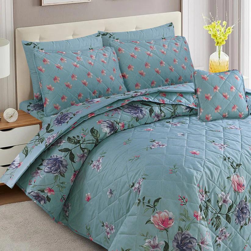 7 Pcs Comforter Set King Size Design KCC 029