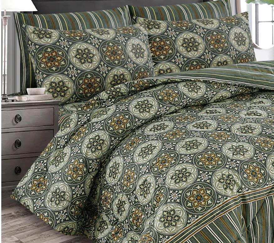7 Pcs Comforter Set King Size Design KCC 030