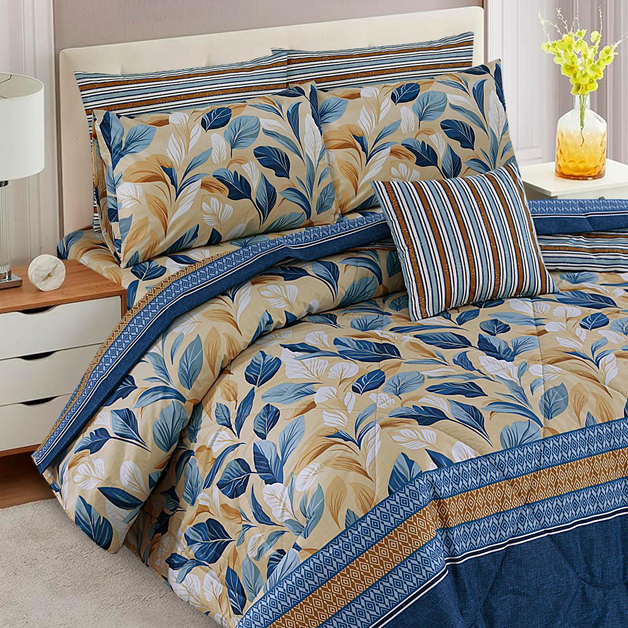 7 Pcs Comforter Set King Size Design KCC 022