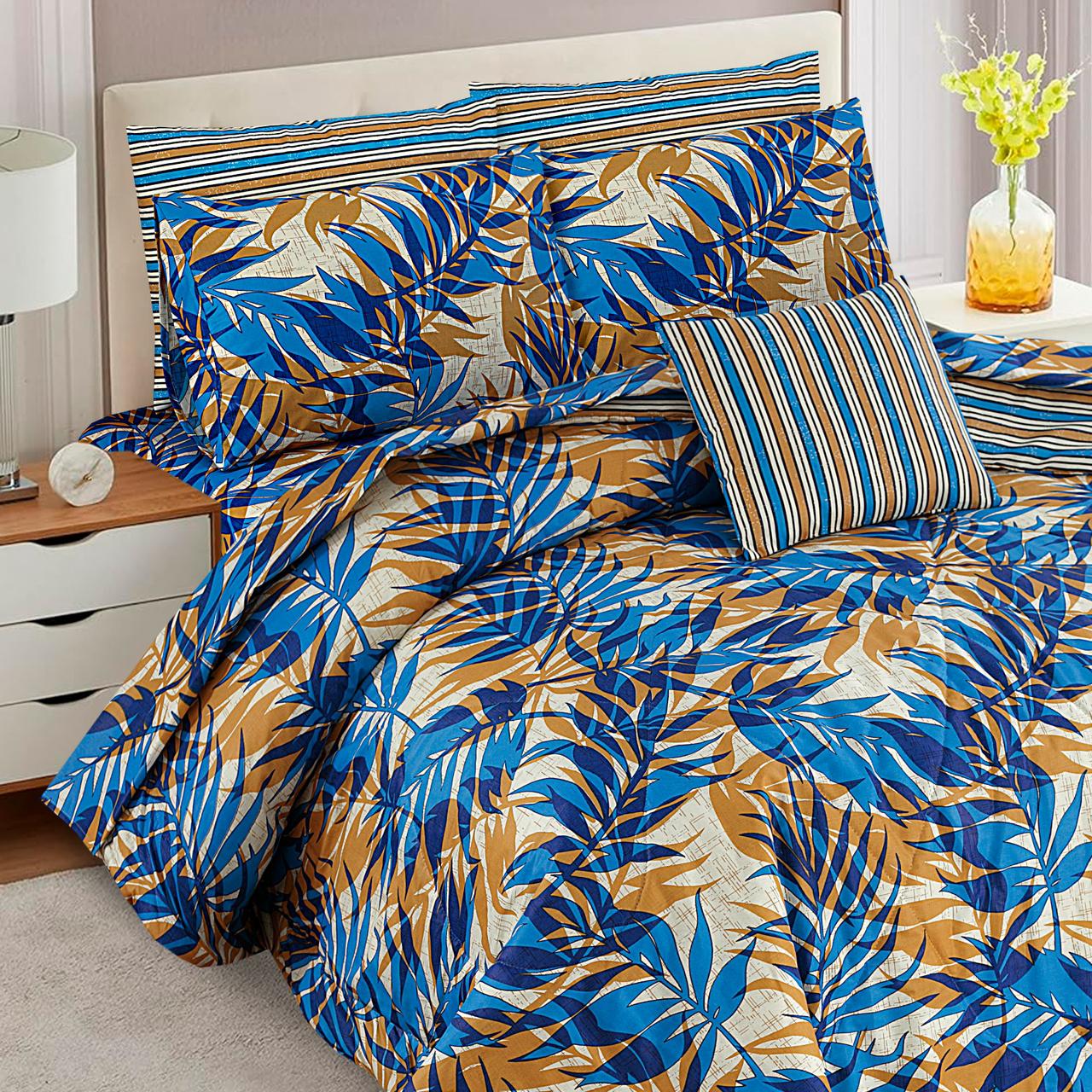 7 Pcs Comforter Set King Size Design KCC 018