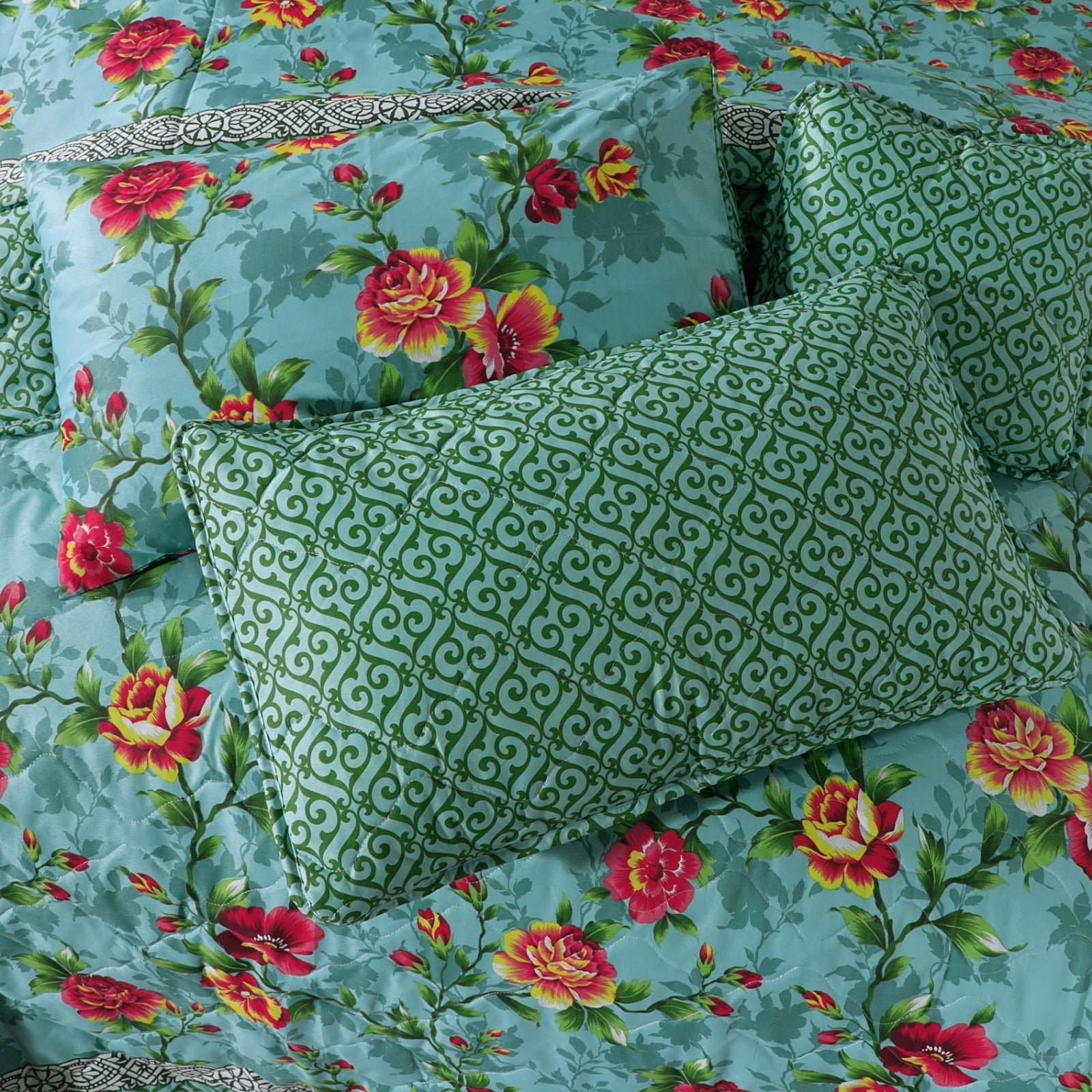 7Pcs Comforter Set King Size Design KCC 002