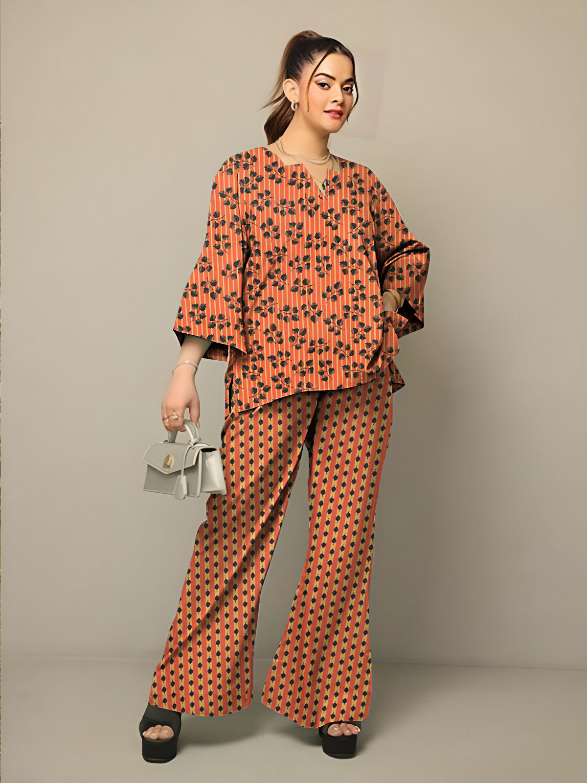 2 Pcs Unstitched Digital Print Suit AKS-031