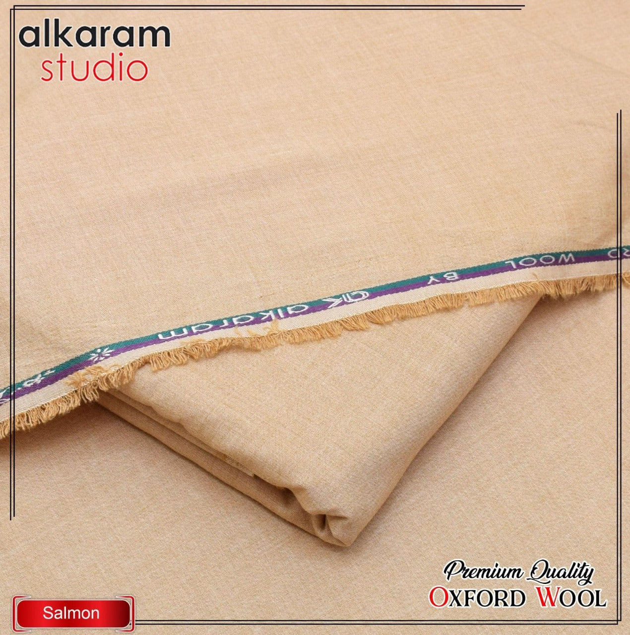 Alkaram Winter Unstitch Premium – Soft Pashmina Wool Fabric AKW 542