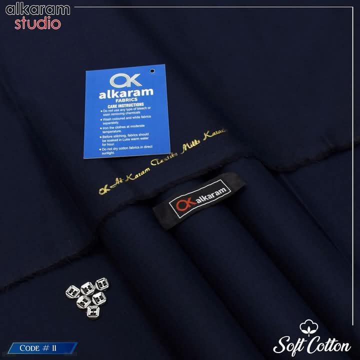 Alkaram  Unstitch Premium – Soft cotton Pashmina Fabric AKW 539