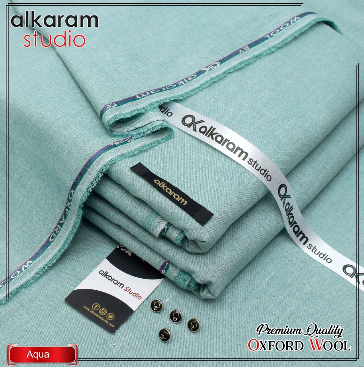 Alkaram Winter Unstitch Premium – Soft Pashmina Wool Fabric AKW 558