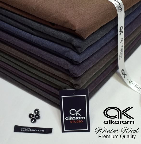 Alkaram Winter Unstitch Premium – Soft Pashmina Wool Fabric AKW 595
