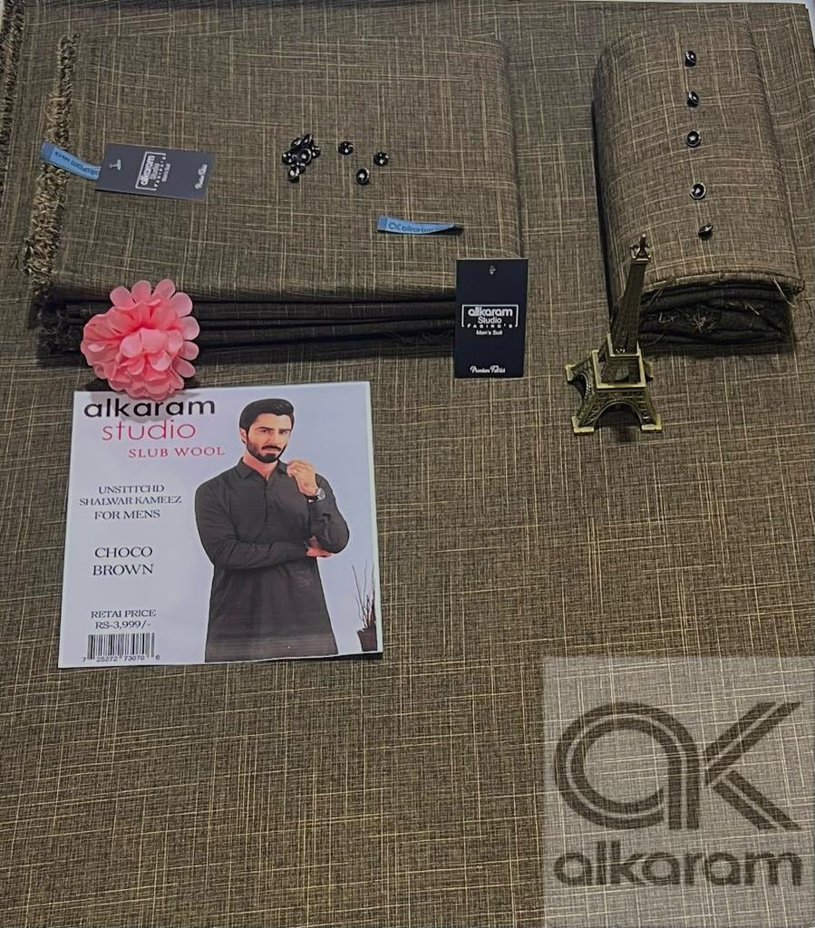 Alkaram Winter Unstitch Premium – Soft Pashmina Wool Fabric AKW 593