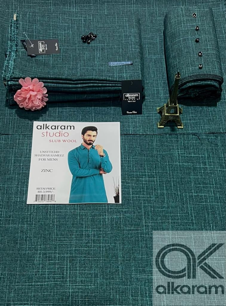 Alkaram Winter Unstitch Premium – Soft Pashmina Wool Fabric AKW 590