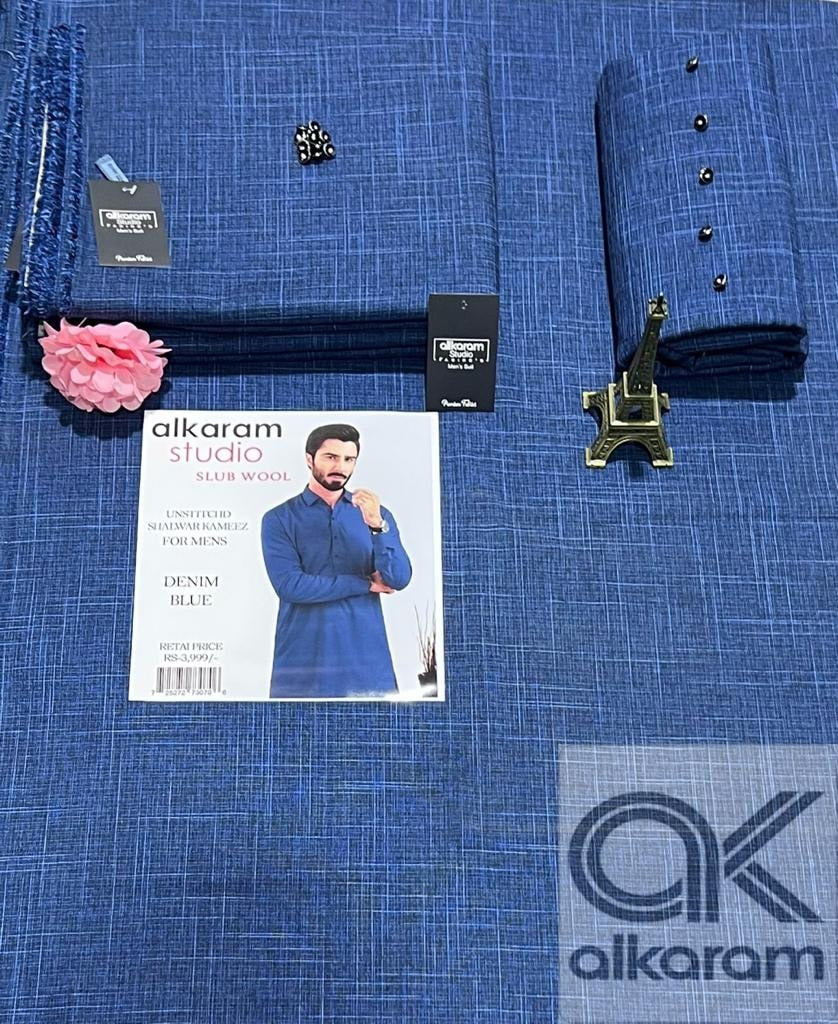 Alkaram Winter Unstitch Premium – Soft Pashmina Wool Fabric AKW 591