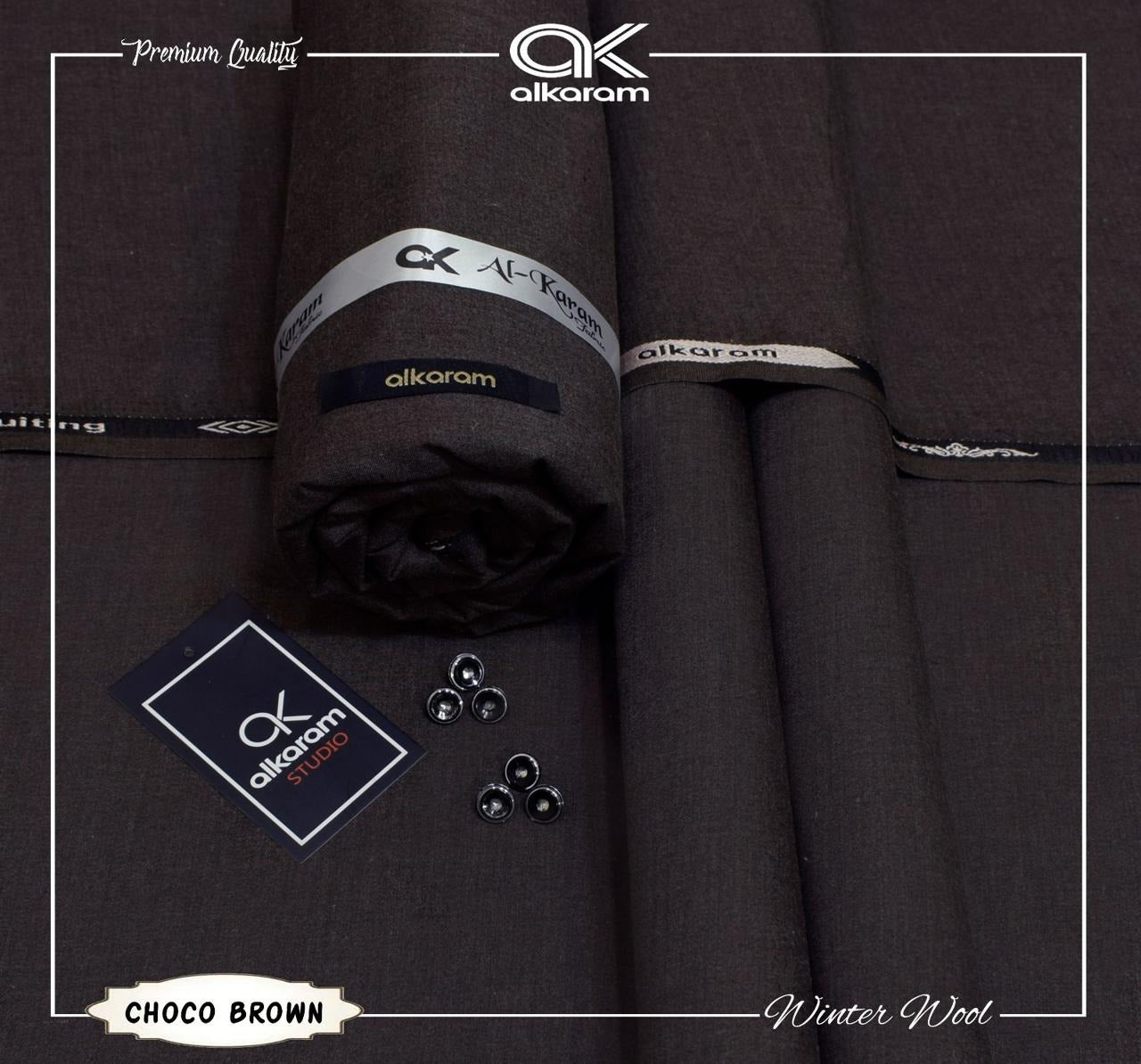 Alkaram Winter Unstitch Premium – Soft Pashmina Wool Fabric AKW 584